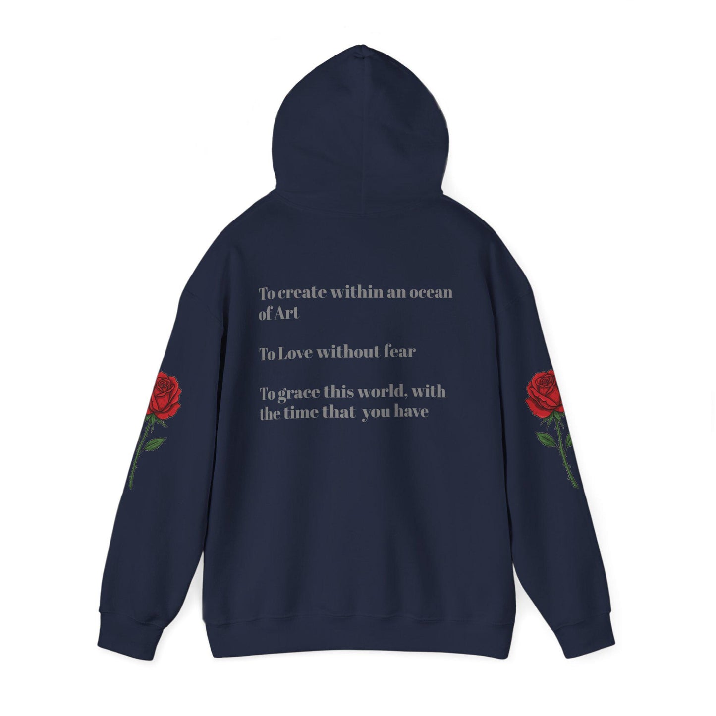 Artist Hoodie | Rose Sleeve Design
