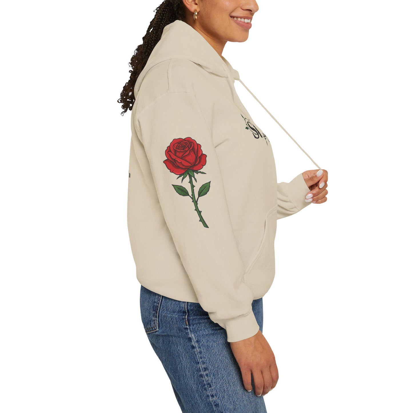 Artist Hoodie | Rose Sleeve Design