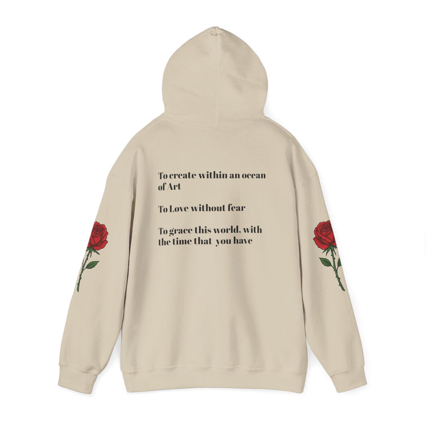 Artist Hoodie | Rose Sleeve Design